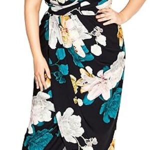 City Chic Floral Maxi Dress